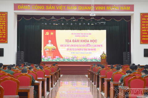 Trường Quân sự Bộ Tư lệnh Thủ đô Hà Nội tổ chức tọa đàm khoa học