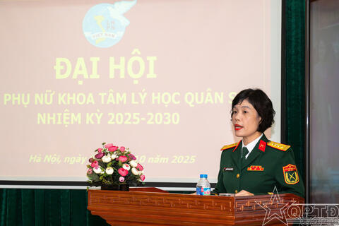 Hội Phụ nữ Khoa Tâm lý học quân sự, Học viện Chính trị tổng kết phong trào thi đua nhiệm kỳ 2021-2025