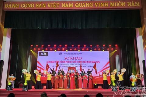 Hà Nội sôi nổi Liên hoan "Thôn, Tổ dân phố văn hóa tiêu biểu" năm 2025