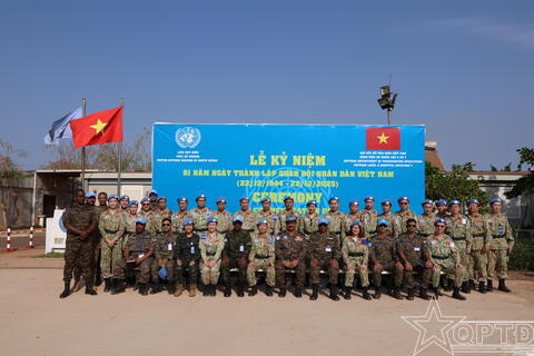 Bệnh viện dã chiến cấp 2.7 đón tiếp Tư lệnh lực lượng quân sự Phái bộ UNMISS