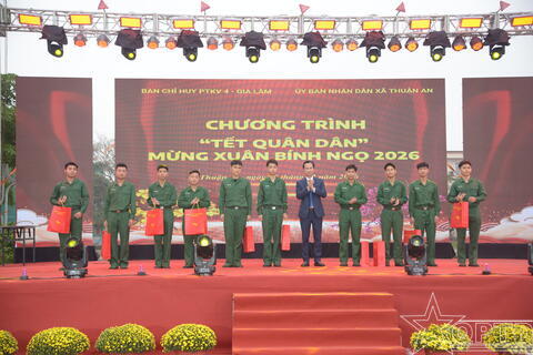 Tổ chức Chương trình Tết Quân dân mừng Xuân Bính Ngọ năm 2026.