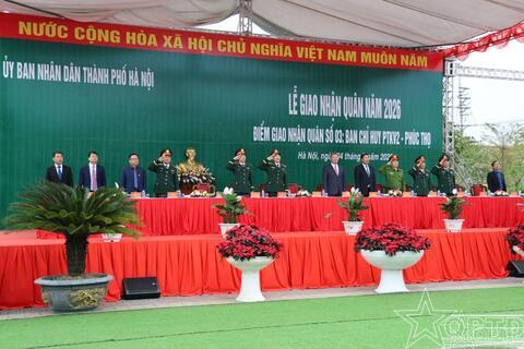 Ban CHPT KV2-Phúc Thọ: Hơn 770 công dân ưu tú lên đường thực hiện nghĩa vụ thiêng liêng với Tổ quốc