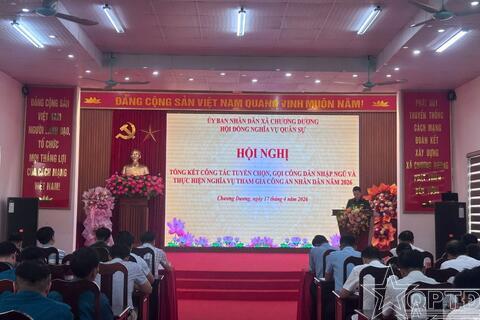 Xã Chương Dương hoàn thành tốt nhiệm vụ tuyển quân năm 2026