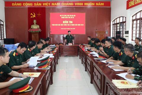 Kiểm tra toàn diện tại Trung đoàn 59, Sư đoàn Bộ binh 301
