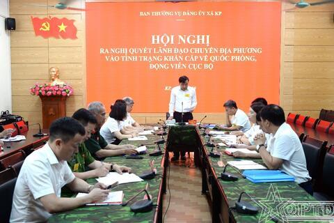Xã Kiều Phú sẵn sàng tác chiến trong mọi tình huống