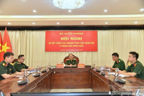 Bộ Quốc phòng sơ kết công tác pháp chế 6 tháng đầu năm 2026