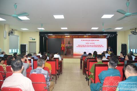 Phường Ba Đình tổng kết công tác tuyển chọn, gọi công dân nhập ngũ