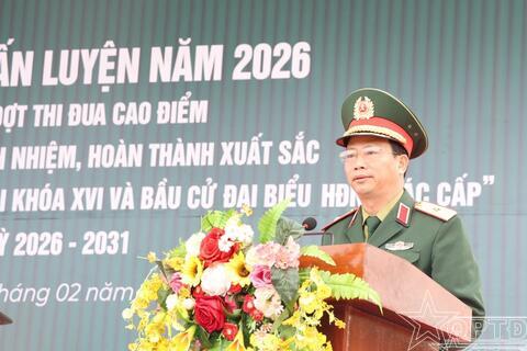 Ban CHPTKV4-Gia Lâm tổ chức ra quân huấn luyện năm 2026