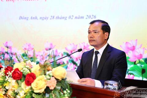 Xã Đông Anh gặp mặt động viên công dân chuẩn bị nhập ngũ