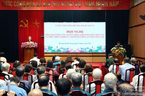 Phường Hai Bà Trưng hoàn thành 100% chỉ tiêu giao quân năm 2026