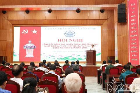 Xã Vân Đình hoàn thành tốt công tác tuyển quân năm 2026