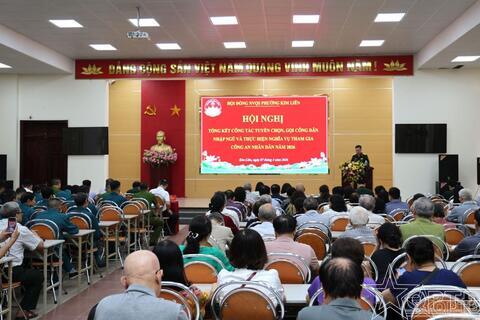 Phường Kim Liên khen thưởng 18 tập thể, cá nhân trong công tác tuyển quân