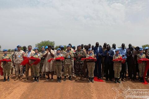 Đội Công binh hoàn thành tuyến đường trọng điểm tại Abyei