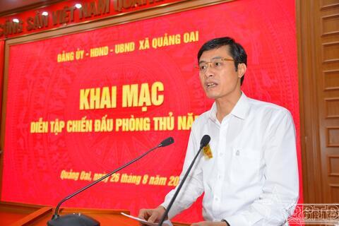Xã Quảng Oai khai mạc diễn tập chiến đấu phòng thủ năm 2026