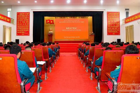 Phường Tùng Thiện: Khai mạc huấn luyện dân quân năm 2026